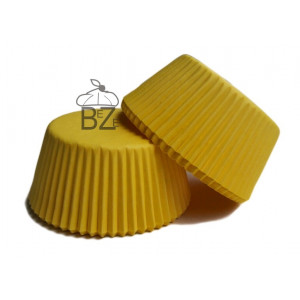 Форми паперові для кексів Жовті, 50*30 мм