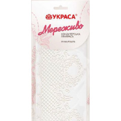 Кружево из айсинга Королевское №495 белое