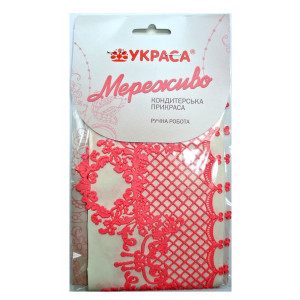 Кружево из айсинга Королевское №495 розовое