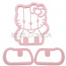 Вырубка для пряников Hello Kitty 3D